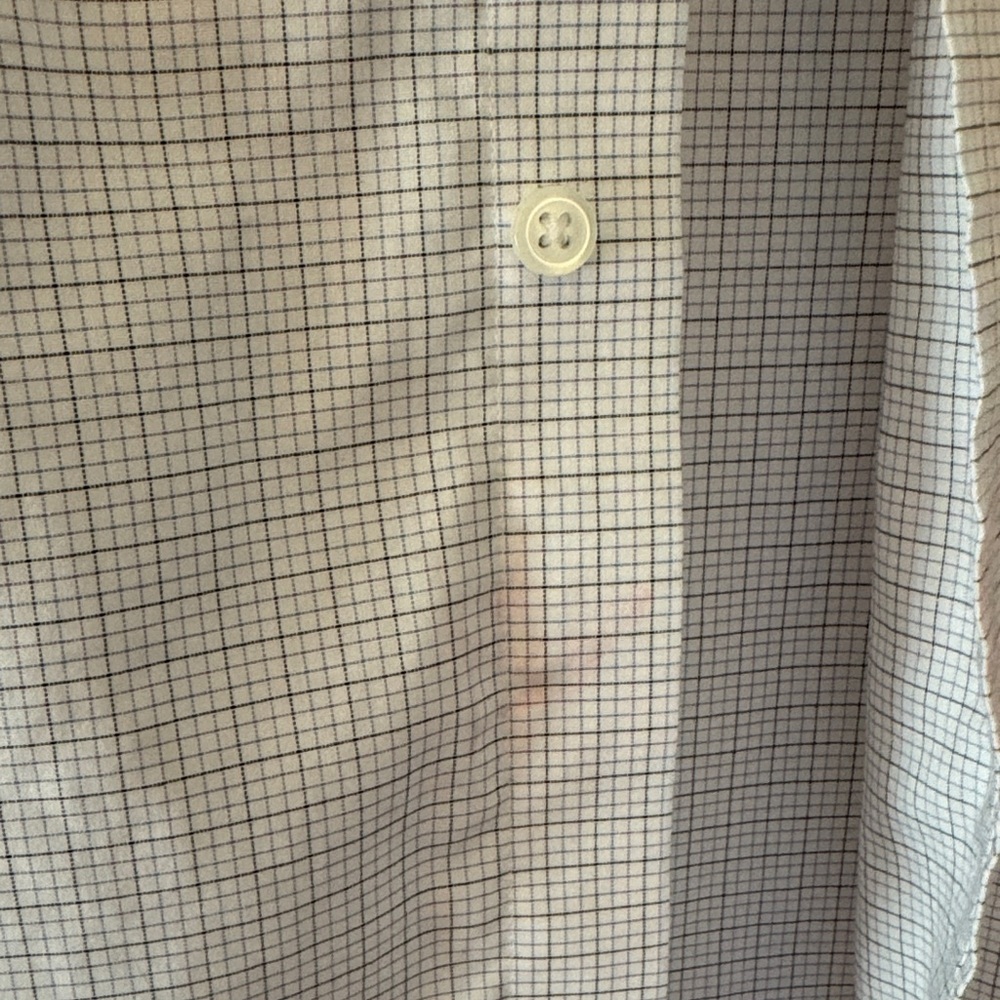 Jos. A. Bank Light Blue Checkered Dress Shirt - Picture 3 of 7